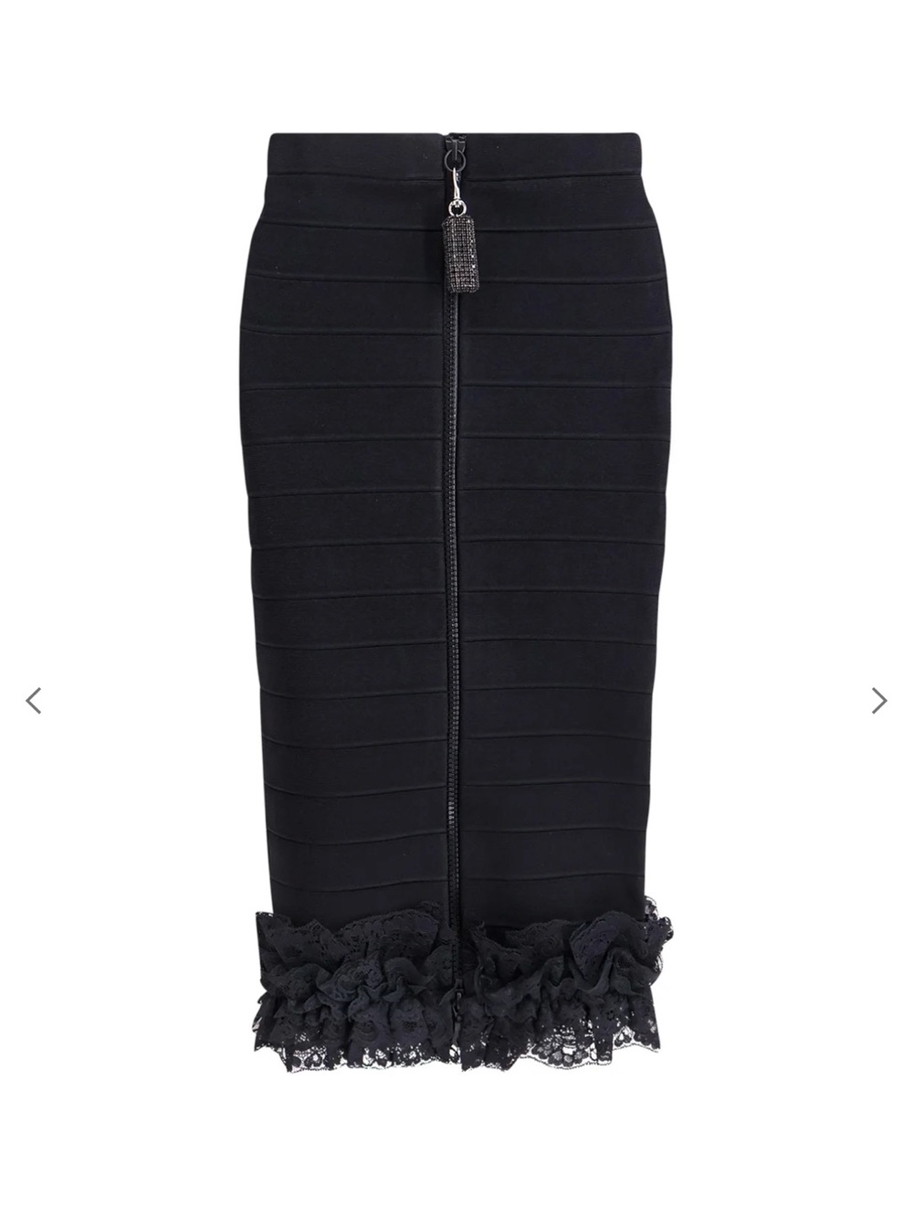 Self-Portrait x Christopher Kane SS25 Runway Bandage Lace front-zip skirt US 12